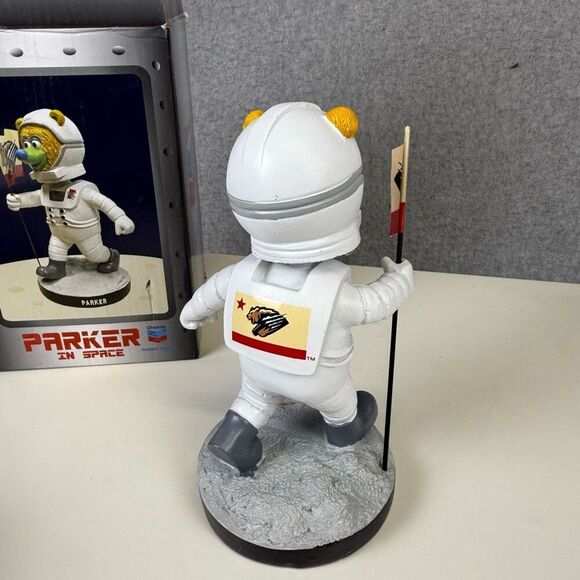 PARKER Fresno Grizzlies Mascot Bobblehead SGA 2019 Moon Landing Edition New - Picture 4 of 10